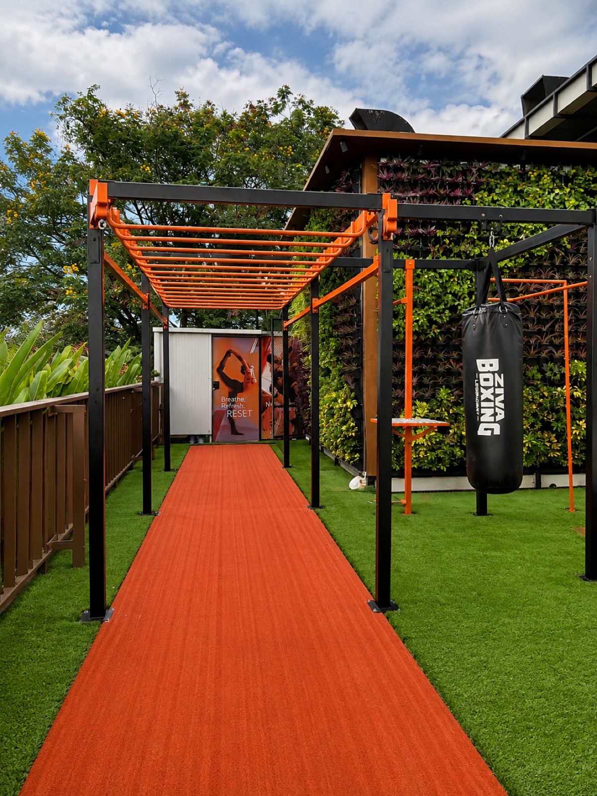 Calisthenics Rig and Boxing Zone